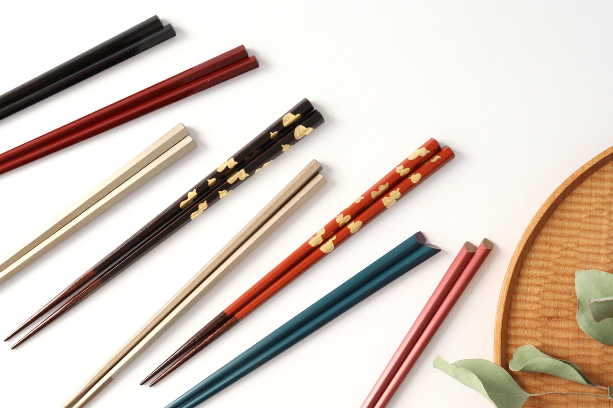 KORINDO Ten-shaved Pentagonal Chopsticks Blue 22.5cm /8.85in