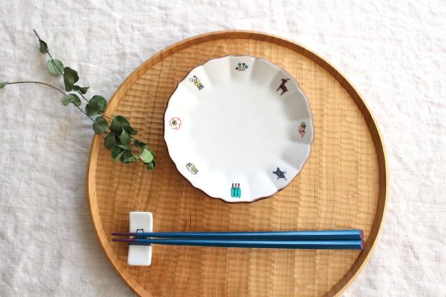 KORINDO Ten-shaved Pentagonal Chopsticks Blue 22.5cm /8.85in