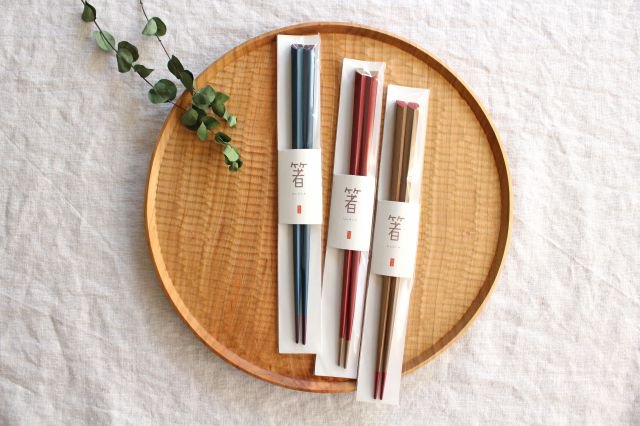 KORINDO Ten-shaved Pentagonal Chopsticks Blue 22.5cm /8.85in