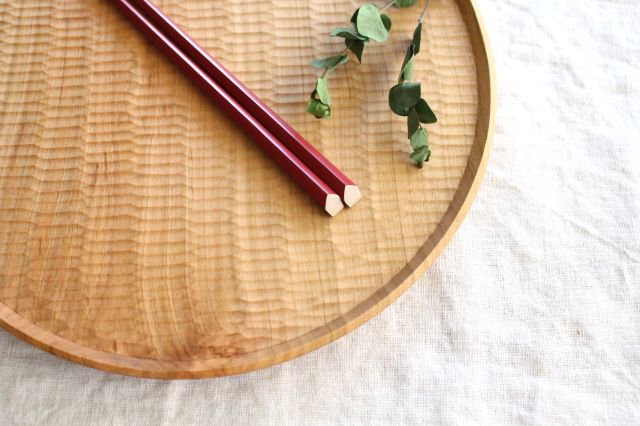 KORINDO Ten-shaved Pentagonal Chopsticks Peach 22.5cm /8.85in