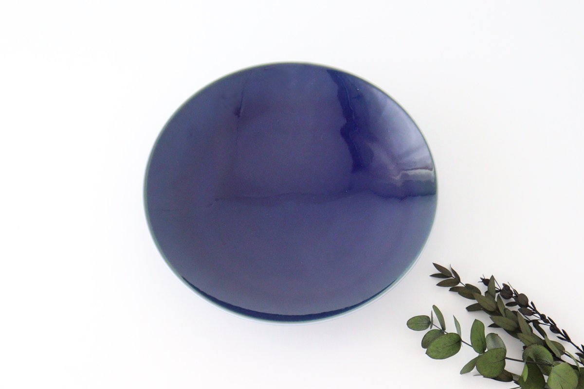 Round Plate Blue 27cm/10.6in | Mino Ware