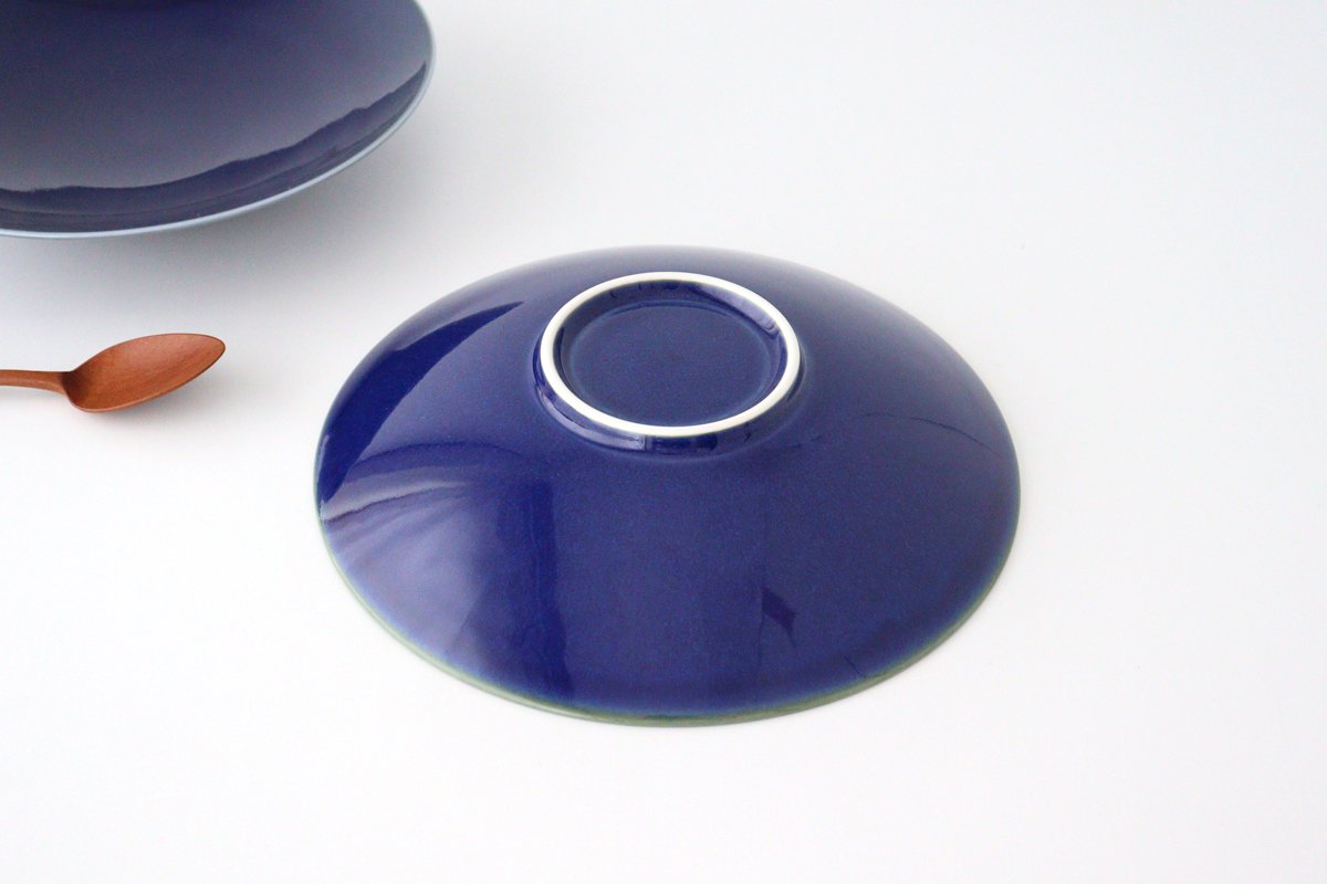 Round Plate Blue 27cm/10.6in | Mino Ware
