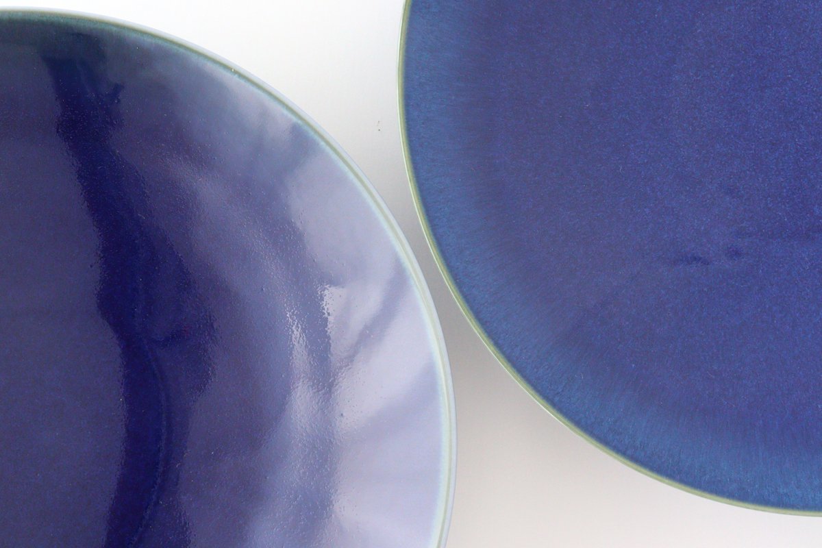 Round Plate Blue 27cm/10.6in | Mino Ware