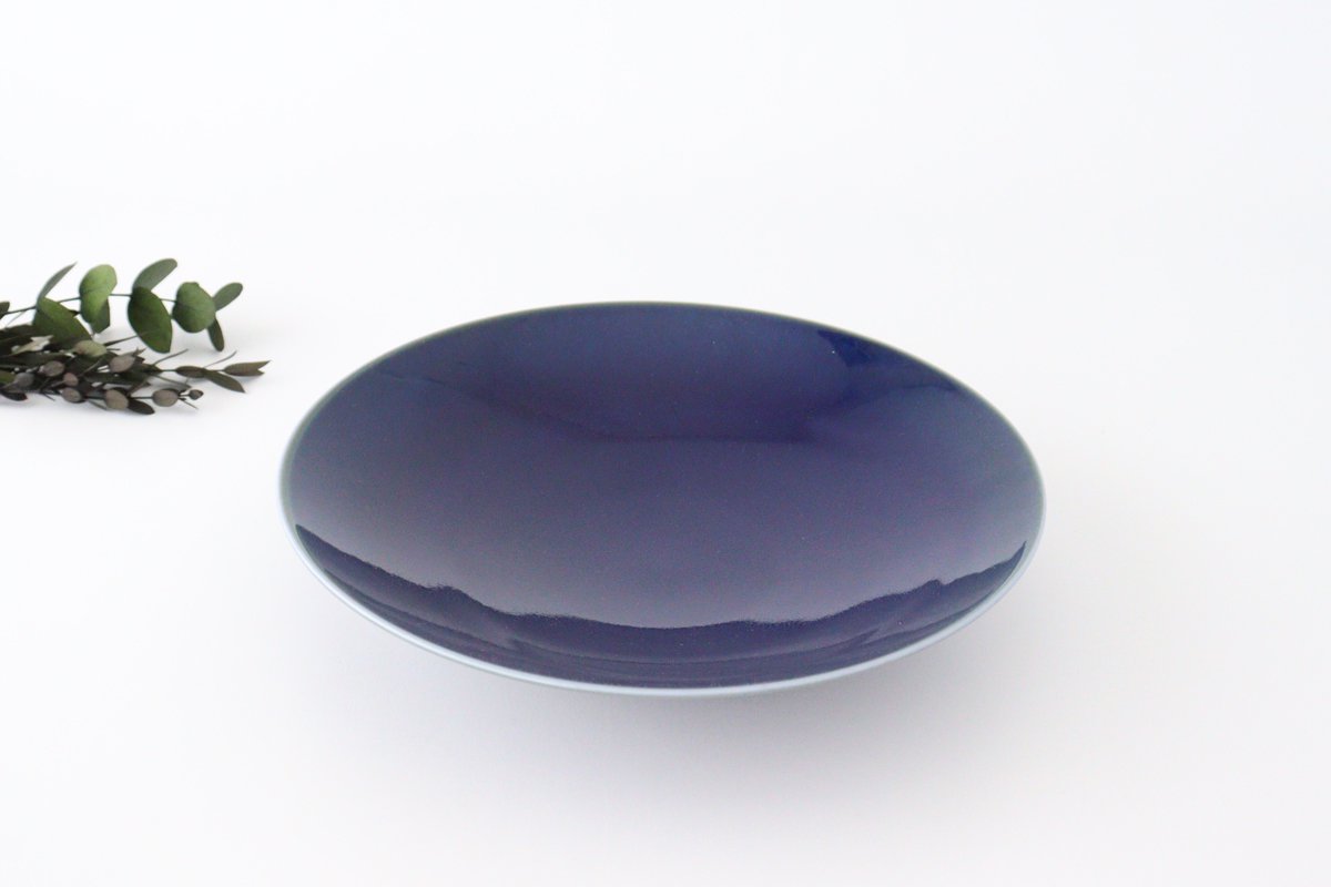 Round Plate Blue 27cm/10.6in | Mino Ware