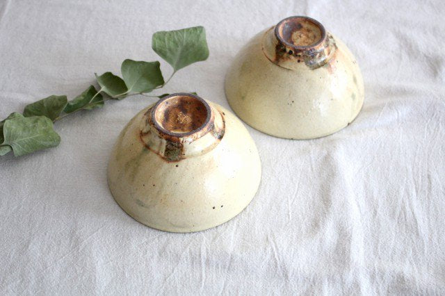 Furutani Seitosho Rice Bowl Ivory | Shigaraki Ware