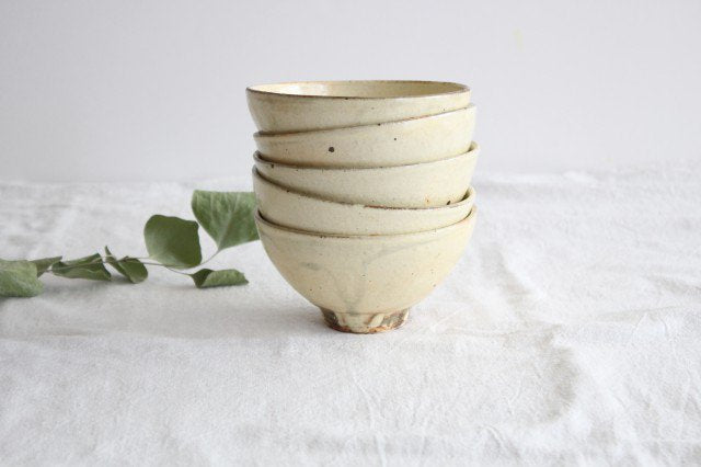 Furutani Seitosho Rice Bowl Ivory | Shigaraki Ware