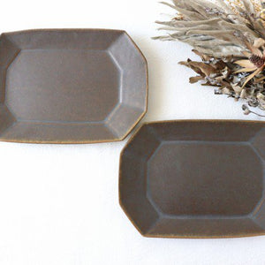 Furutani Seitosho Rust Glaze Rectangle Plate Small  | Sushi Plate-Detail11