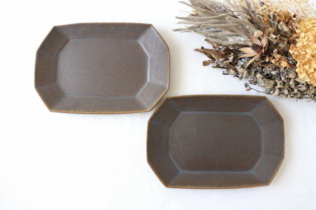 Furutani Seitosho Rust Glaze Rectangle Plate Small  | Sushi Plate-Detail11