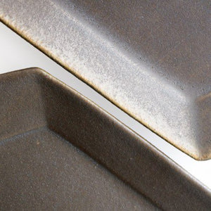 Furutani Seitosho Rust Glaze Rectangle Plate Small  | Sushi Plate-Detail12