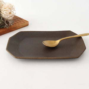 Furutani Seitosho Rust Glaze Rectangle Plate Small  | Sushi Plate-Detail7