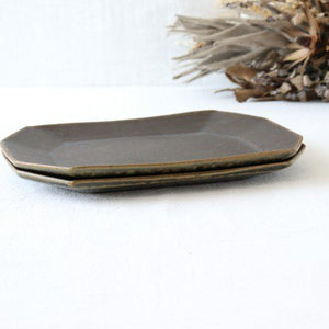 Furutani Seitosho Rust Glaze Rectangle Plate Small  | Sushi Plate-Detail10