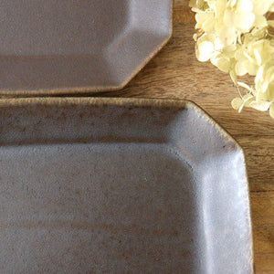 Furutani Seitosho Rust Glaze Octagonal Cake Plate  | Sushi Plate-Detail11