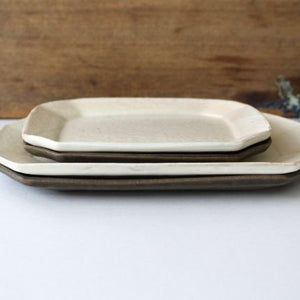 Furutani Seitosho Rust Glaze Octagonal Cake Plate  | Sushi Plate-Detail14