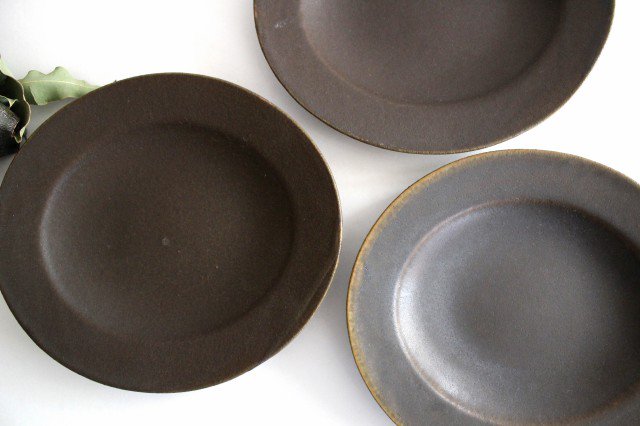 Furutani Seitosho Oval Deep Plate Rust Glaze