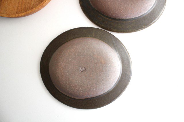 Furutani Seitosho Oval Deep Plate Rust Glaze