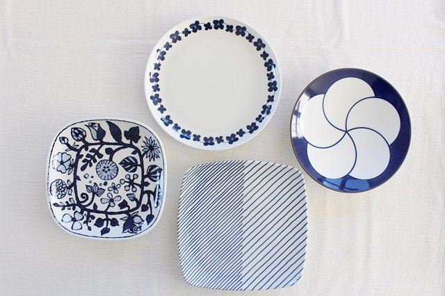 Square Plate Fower Parade Small | Sushi Plate Hasami Ware-Detail13