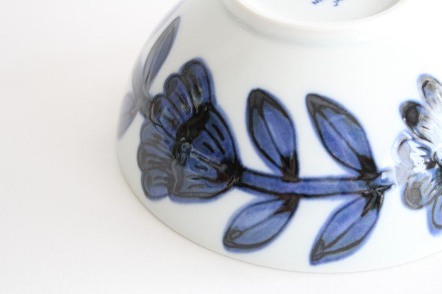 Round Bowl Blue Daisy 13.5cm/5.3in | Serving Bowl Hasami Ware