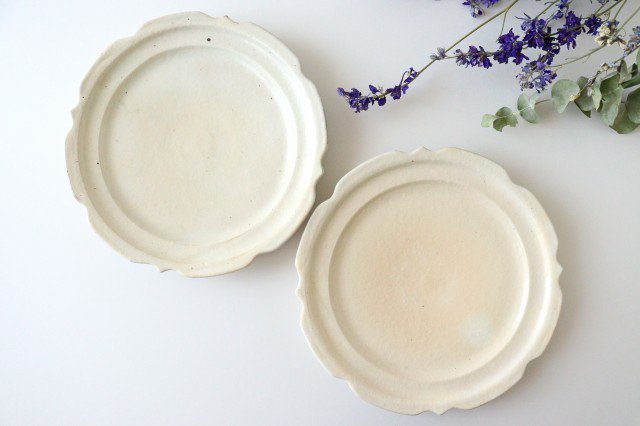 Furutani Seitosho Sculpture Plate White 21cm/8.3in