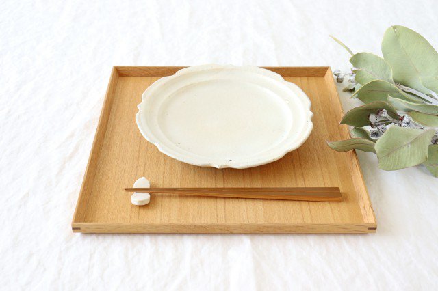 Furutani Seitosho Sculpture Plate White 21cm/8.3in