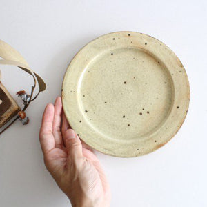 Furutani Seitosho Round Plate Ivory 16.5cm/6.5in-Detail2