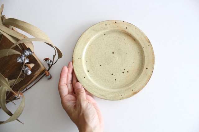 Furutani Seitosho Round Plate Ivory 16.5cm/6.5in-Detail2