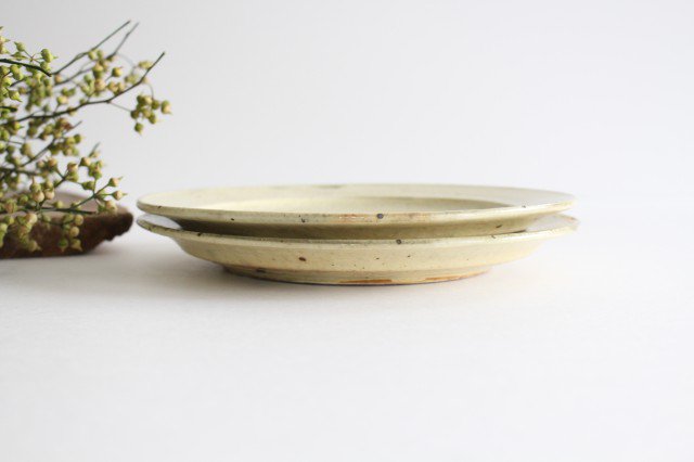Furutani Seitosho Round Plate Unbleached Color 21cm/8.3in