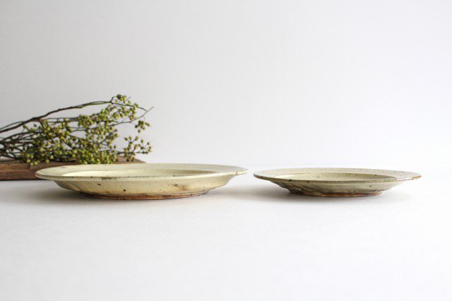Furutani Seitosho Round Plate Unbleached Color 21cm/8.3in