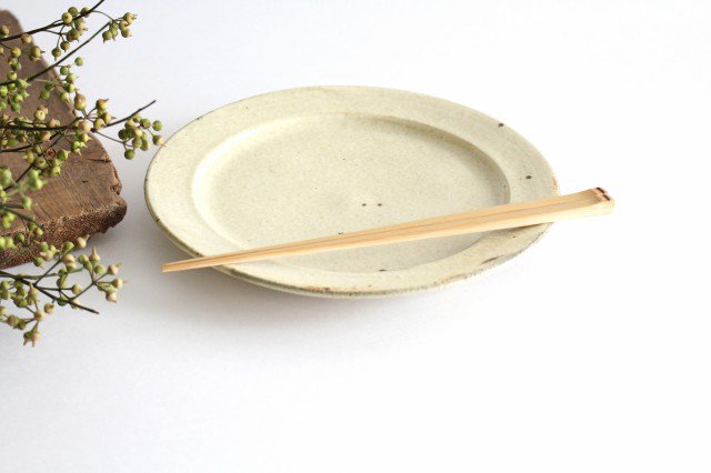 Furutani Seitosho Round Plate Unbleached Color 21cm/8.3in