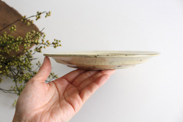 Furutani Seitosho Round Plate Unbleached Color 21cm/8.3in