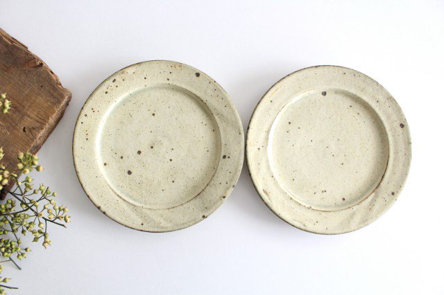 Furutani Seitosho Round Plate Unbleached Color 21cm/8.3in