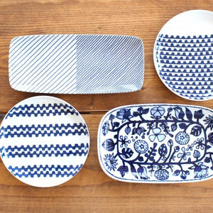 Rectangle Plate Fower Parade | Sushi Plate Hasami Ware-Detail11