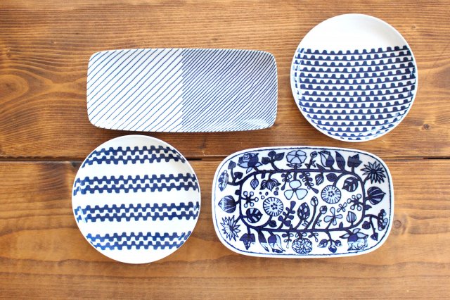 Rectangle Plate Fower Parade | Sushi Plate Hasami Ware-Detail11