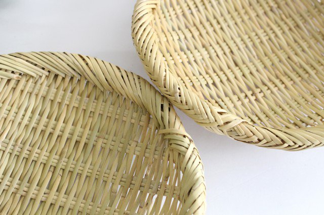 Japanese Bamboo Bascketery Tray 21cm/8.3in | Iwate Bamboo Crafts