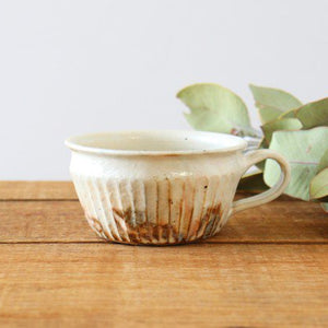 Furutani Seitosho Soup Cup Shinogi White-TOP