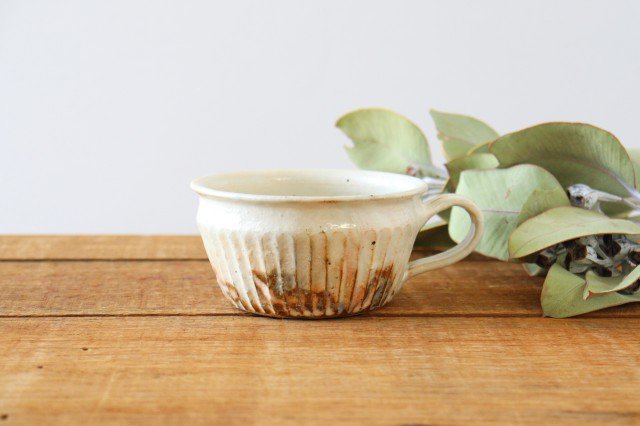 Furutani Seitosho Soup Cup Shinogi White-TOP