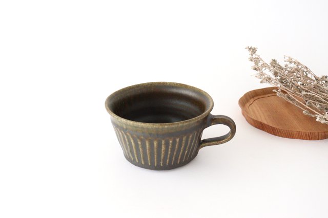 Furutani Seitosho Soup Cup Shinogi Brown-TOP