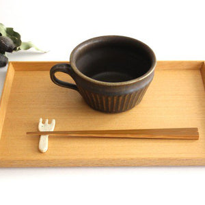 Furutani Seitosho Soup Cup Shinogi Brown-Detail2