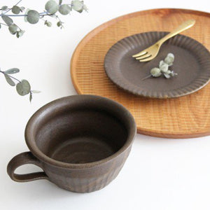 Furutani Seitosho Soup Cup Shinogi Brown-Detail11