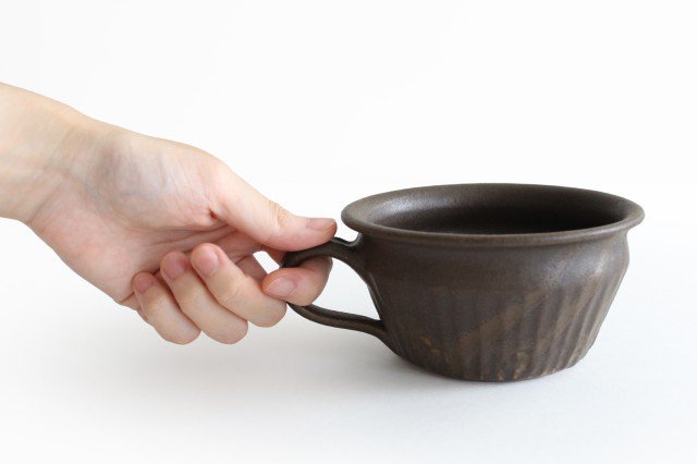 Furutani Seitosho Soup Cup Shinogi Brown-Detail6