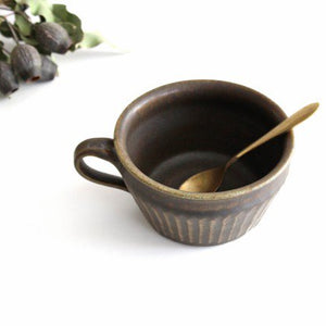 Furutani Seitosho Soup Cup Shinogi Brown-Detail7