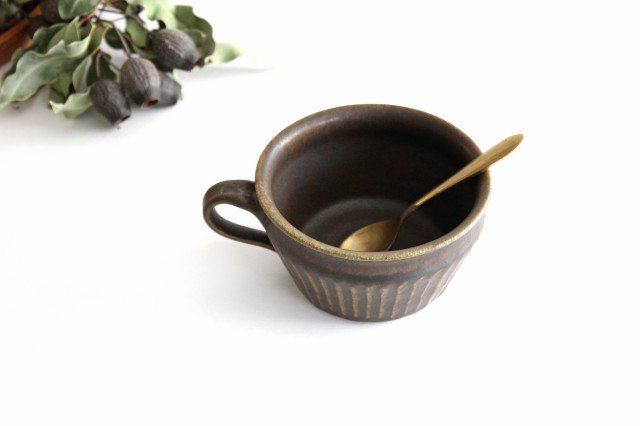 Furutani Seitosho Soup Cup Shinogi Brown-Detail7