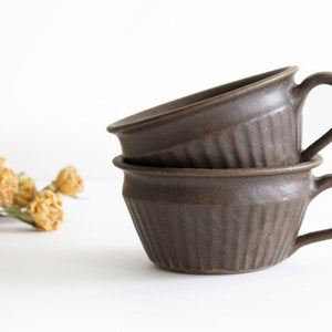 Furutani Seitosho Soup Cup Shinogi Brown-Detail10