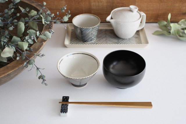 ORIME Rice Bowl Herringbone BROWN | Hasami Ware