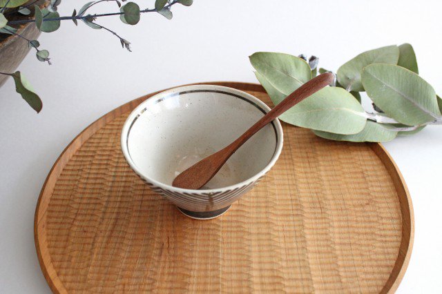 ORIME Rice Bowl Herringbone BROWN | Hasami Ware