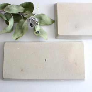 ORIME Rectangle Plate Herringbone White | Sushi Plate Hasami Ware-Detail5