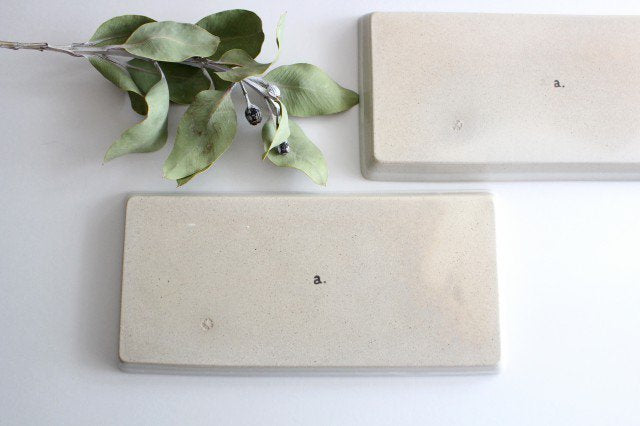 ORIME Rectangle Plate Herringbone White | Sushi Plate Hasami Ware-Detail5