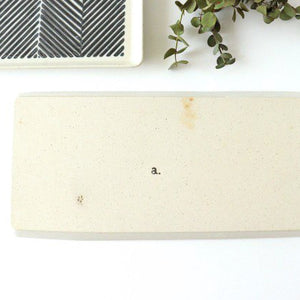 ORIME Rectangle Plate Herringbone Brown | Sushi Plate Hasami Ware-Detail5