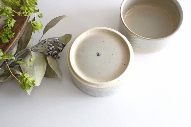 ORIME Small Bowl Herringbone White | Kobachi Hasami Ware