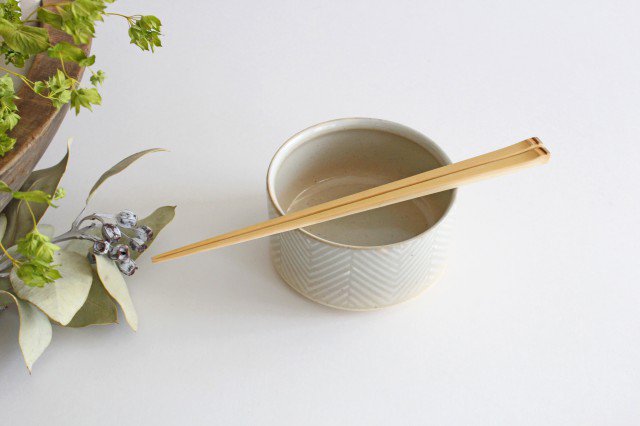 ORIME Small Bowl Herringbone White | Kobachi Hasami Ware