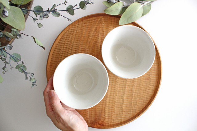 ORIME Rice Bowl Herringbone White | Hasami Ware